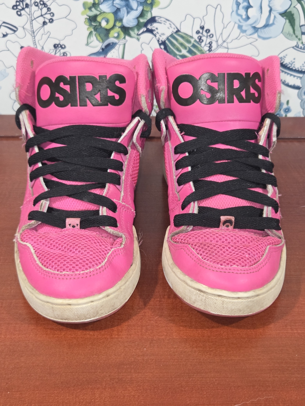 Osiris NYC 83 SLM Hot Pink Black Chunky Skate Shoes US 8 Y2K